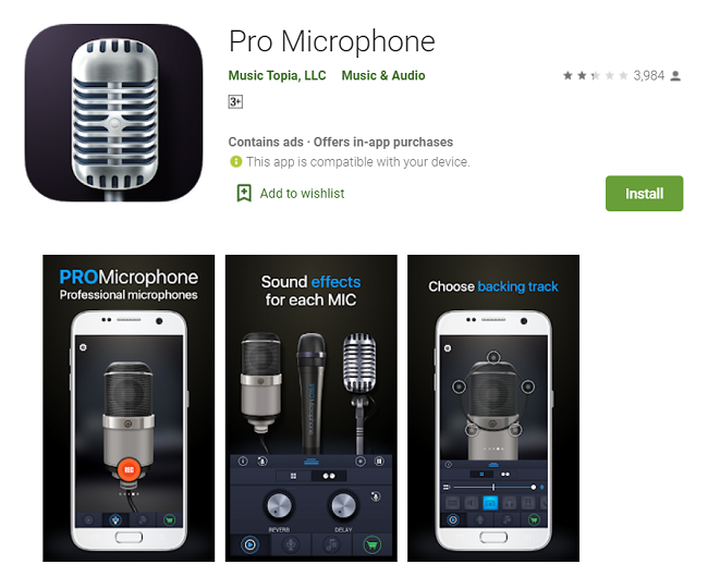 Microphone app